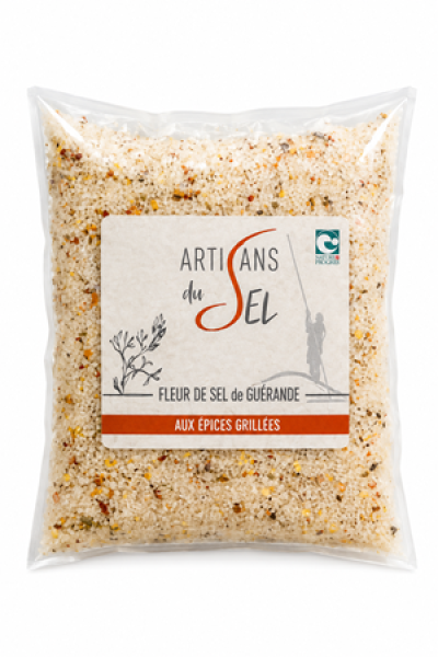 Glas Fleur de Sel mit gegrillten Gewürzen von Artisan du Sel